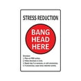 thumbnail image 1 of STRESS REDUCTION BANG HEAD HERE Decal therapy anxiety | Indoor/Outdoor | 12" Tall, 1 of 4