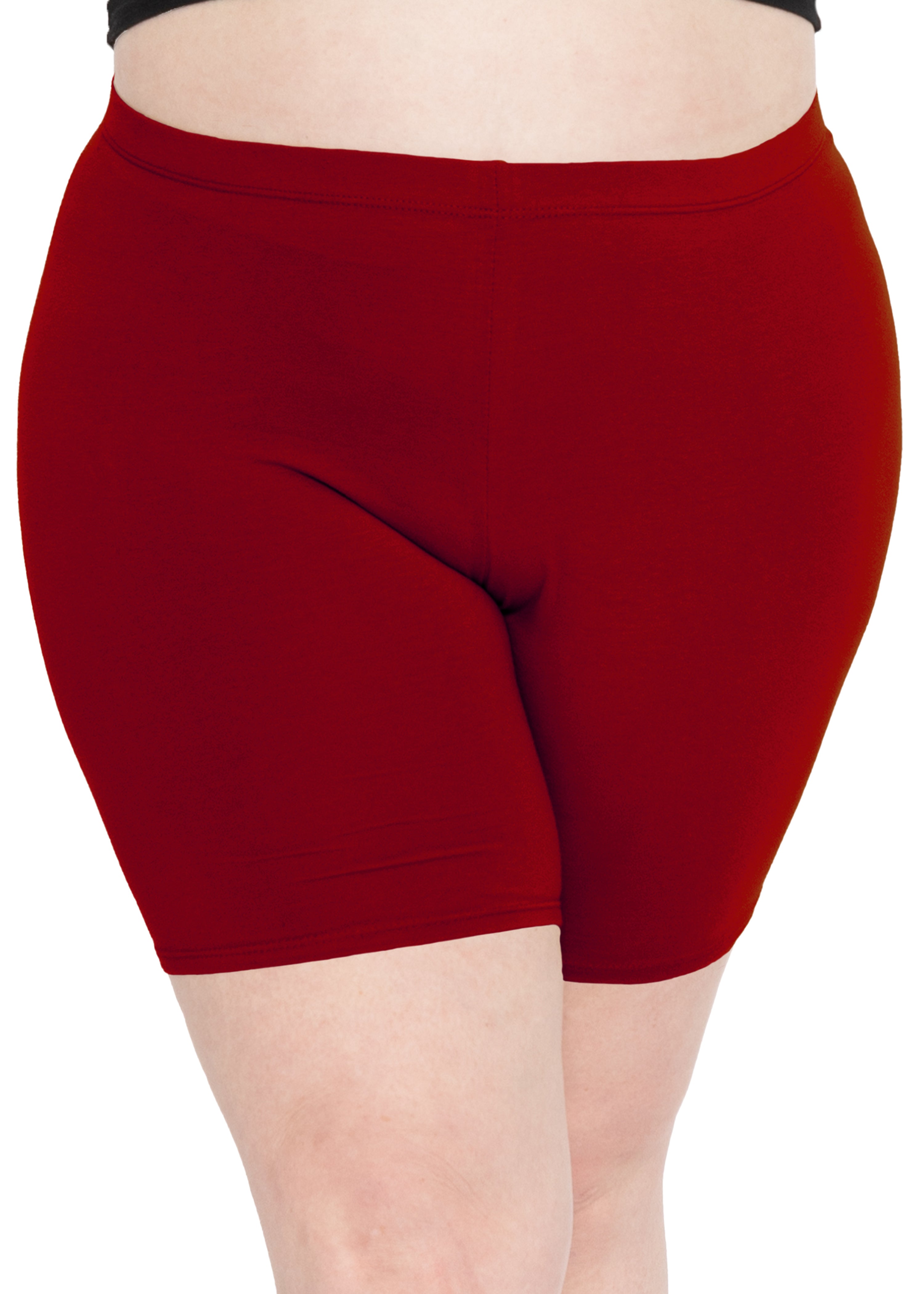 STRETCH IS COMFORT Women's Teamwear Plus Size Bike Shorts Cotton X