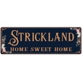 thumbnail image 1 of STRICKLAND Home Sweet Home Victorian Look 8x24 Metal Sign 108240046984, 1 of 1