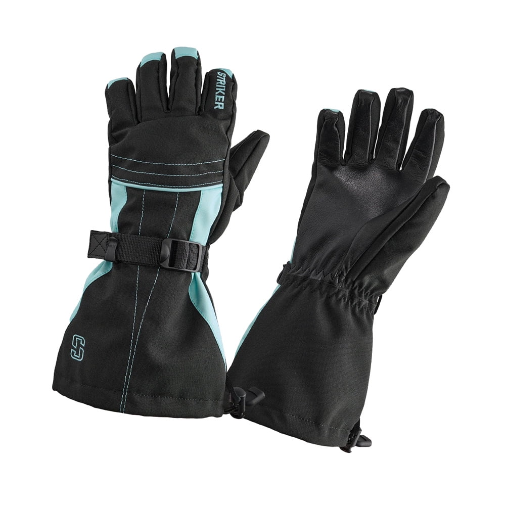 STRIKER ICE Adult Female Stella Winter Gloves, Color: Black/Burgundy, Size:  S 