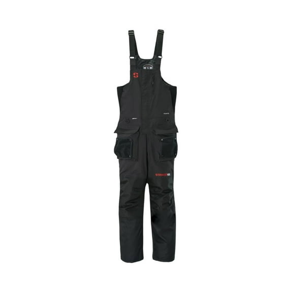 STRIKER ICE  Adult Male Climate Fishing Bibs, Color: Black, Size: 5XL, Width: Medium (216209)