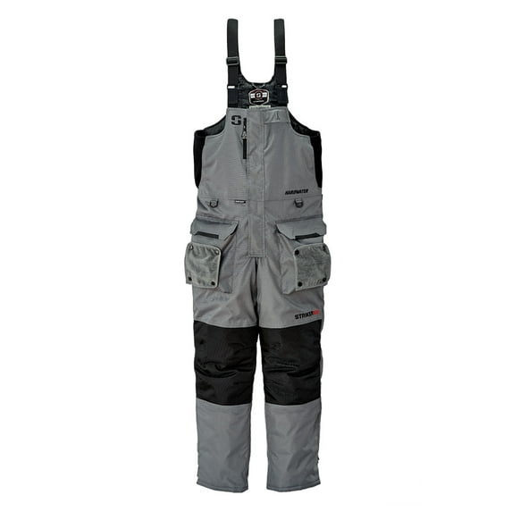 STRIKER ICE Adult Male Hardwater Bibs, Color: Gray/Black, Size: XL (6201006)