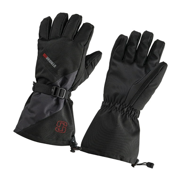 STRIKER ICE Adult Male Predator Fishing Gloves, Color: Black/Gray, Size: L  (2210504) 