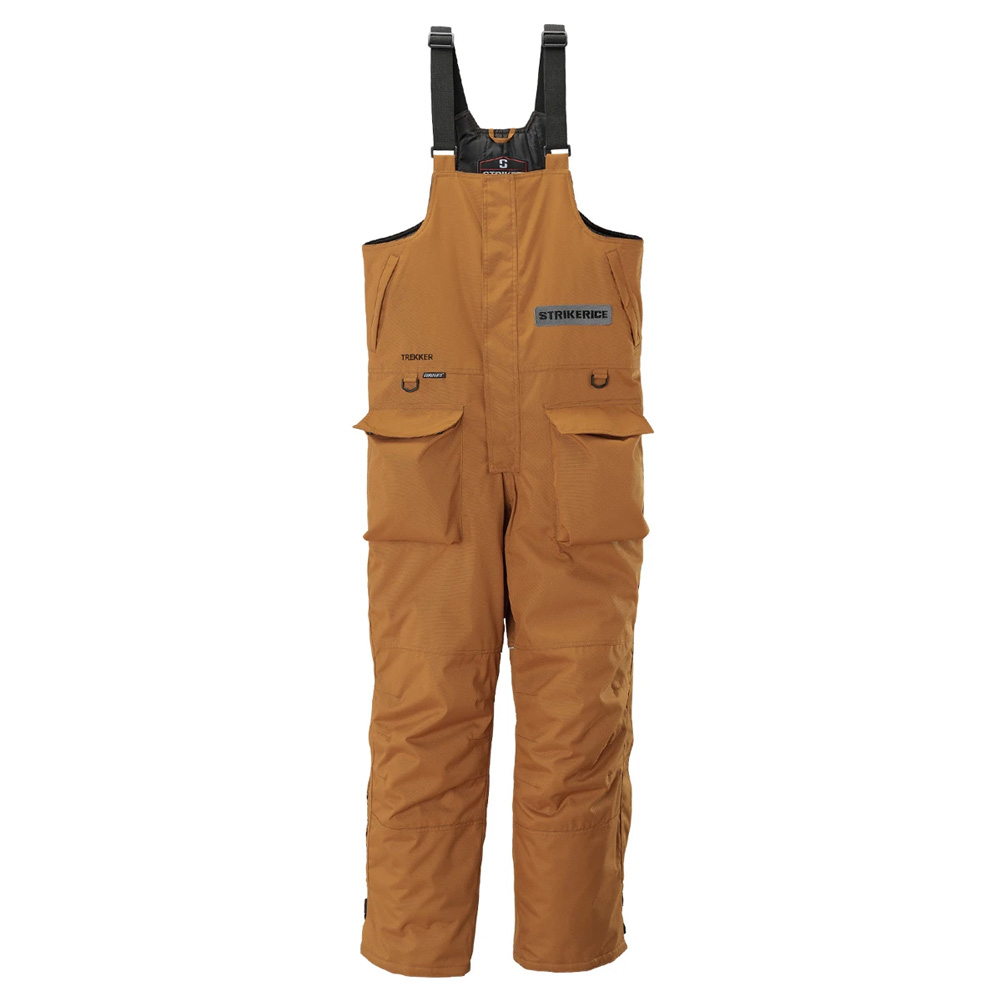 STRIKER ICE Adult Male Trekker Bibs, Color: Brown, Size: 2XL (6212108)