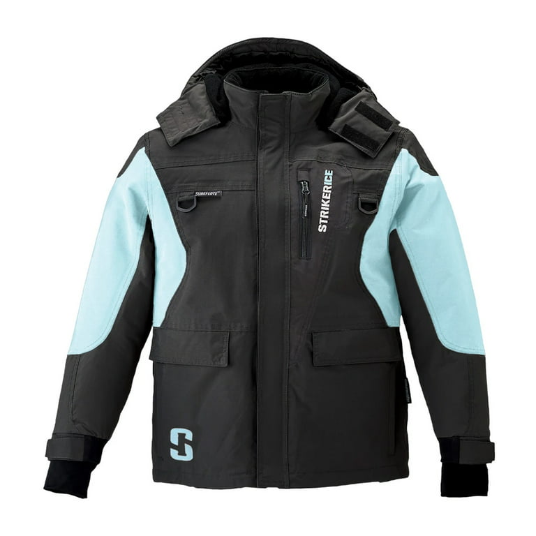 STRIKER ICE Youth Unisex Predator Jacket, Color: Black/Frost, Size: 10  (3213802) 