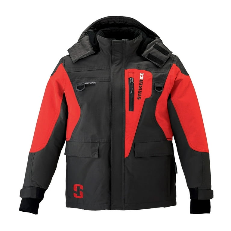 STRIKER ICE Youth Unisex Predator Winter Jacket Color Black Red