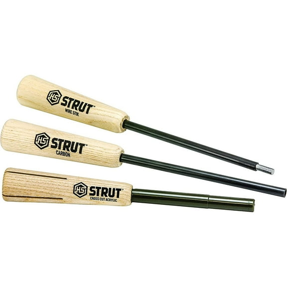Hunters Specialties Realistic Sounds Easy-to-Use Weather Resistant H.S. Strut Storm Strikers Peg Pack of 3