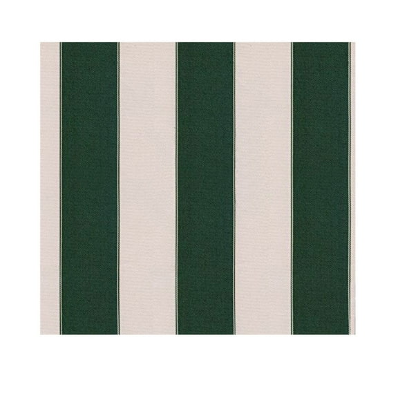 STRIPE CANVAS AWNING FABRIC WATERPROOF OUTDOOR FABRIC 60" ( HUNTER GREEN /WHITE 5, YARDS)