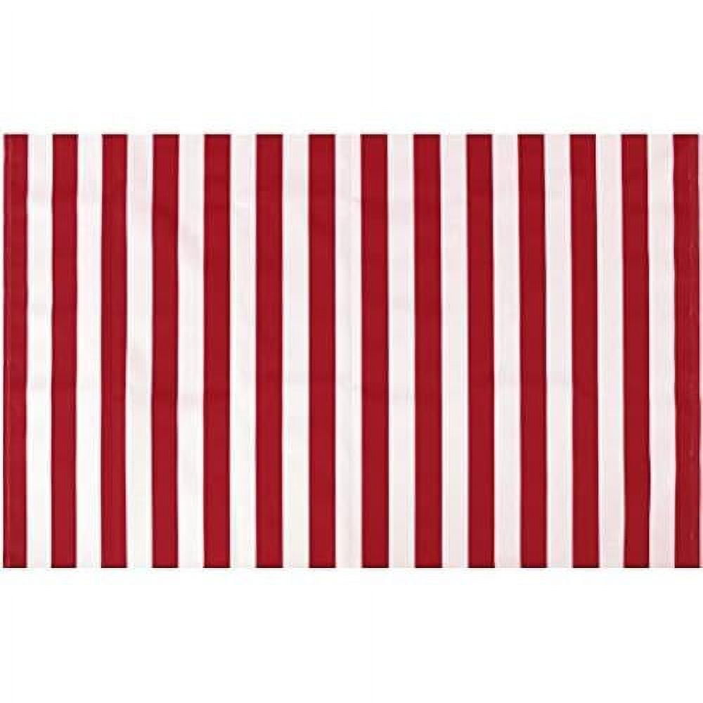 STRIPE CANVAS AWNING FABRIC WATERPROOF OUTDOOR FABRIC 60" (RED/WHITE 1