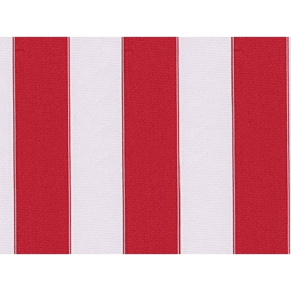 STRIPE CANVAS AWNING FABRIC WATERPROOF OUTDOOR FABRIC 60" RED_WHITE (5 yards)