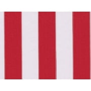 STRIPE CANVAS AWNING FABRIC WATERPROOF OUTDOOR FABRIC 60 RED_WHITE 5 yards
