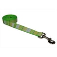 thumbnail image 1 of STRIPE-GREEN-MULTI3-L 6 ft. Multi Stripe Dog Leash, Green - Medium, 1 of 1