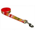 thumbnail image 1 of STRIPE-ORANGE-MULTI3-L 6 ft. Multi Stripe Dog Leash, Orange - Medium, 1 of 1