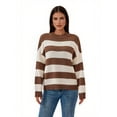 thumbnail image 1 of PRETTYGARDEN Women's Striped Sweater, Sizes S-XXL, 1 of 6