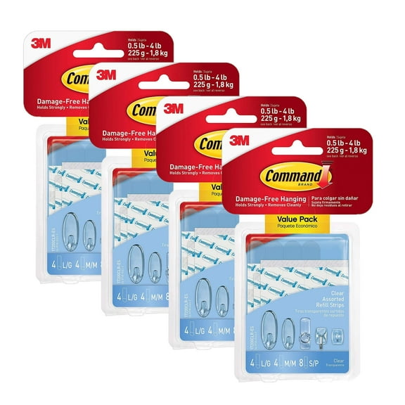 Command Refill Strips - Small Adhesive, Multicolor