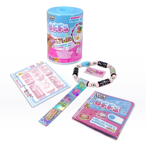 Sticki Rolls - BFF Sticki Band Capsule Art & Craft Kit with Bracelet Materials