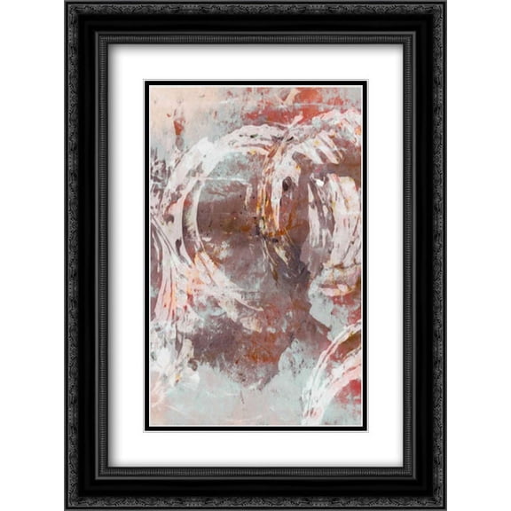 STROKES IN MOTION 2 2x Matted 18x24 Black Ornate Framed Art Print by Greene, Taylor