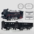 thumbnail image 1 of STROLA Battery Operated Electric Train Set with Lights DIY Track Building Kit Christmas Gift for Ki-ds Includes Engine Passenger Cars, 1 of 6