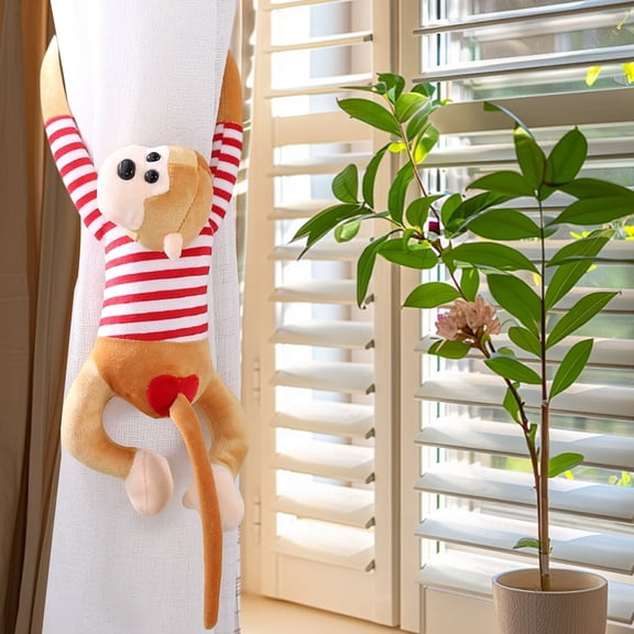 STROLA Long Arm Monkey Plush 20 Inch, Stretchy Hanging Stuffed Animal Soft Toy for Ki-ds