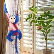 Long Arm Monkey Plush Stuffed Animal 50cm Large Soft Blue Monkey Toys for Ki-ds Cute Hanging Curtain Decor Birthday Gifts for B-oys Gi-rls Tod-dlers