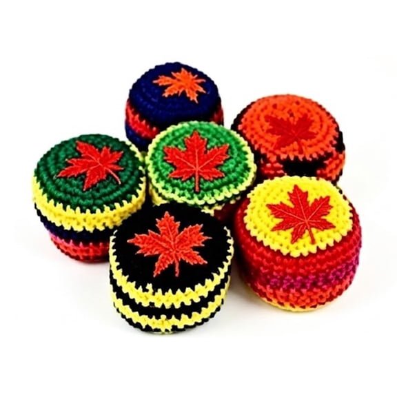STROLA Maple Leaf Bean Bag Toss Game Set of 6, Soft Fabric Sandbags for Adult Party Games, Outdoor Backyard Picnic & Indoor Family Travel