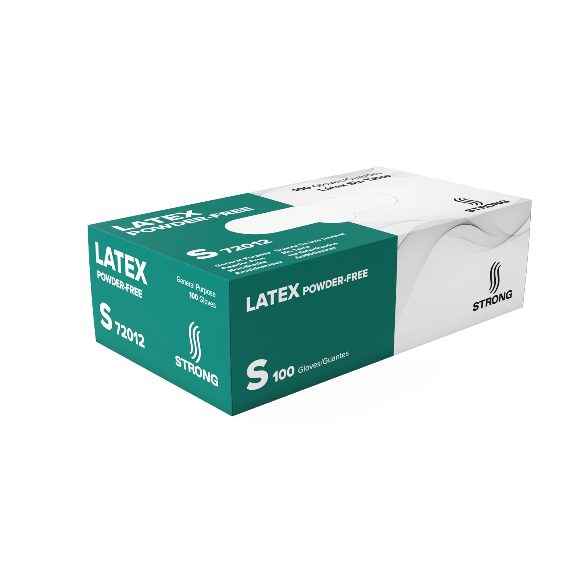 STRONG Powder Free Latex Food Service Gloves Small Cream 100