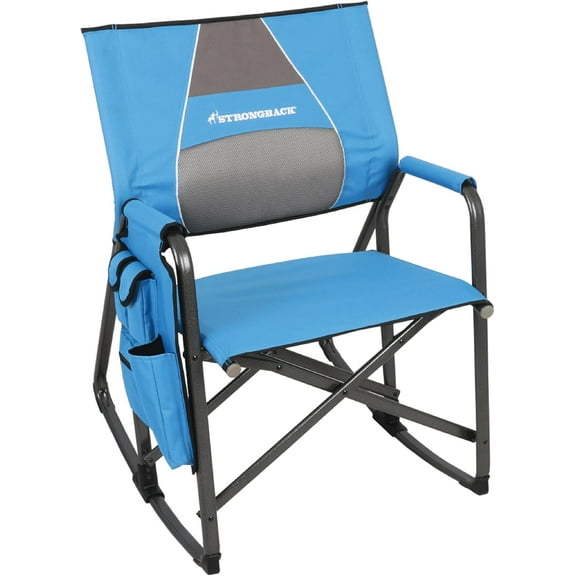 STRONGBACK Outdoors Director Chair - Portable Camping Chair with Lumbar Support - Heavy-Duty and Foldable