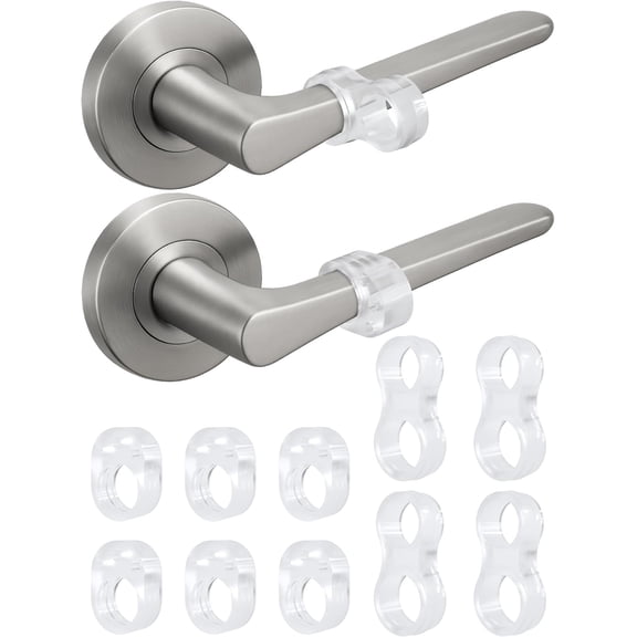 STRONGEST HOME Door Stop Wall Protector (10 Pack, 6+4 Bonus) – Clear Silicone Door Handle Bumper, Adhesive-Free Wall Guard for Stops, Knobs, Bedrooms & Bathrooms