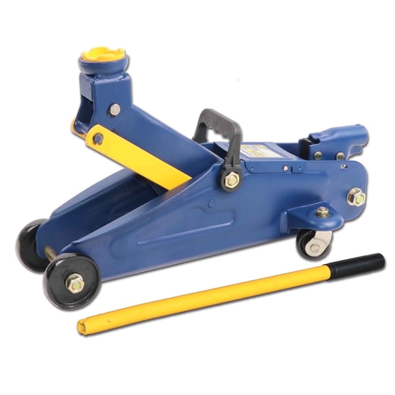 STRONGHOLD 2 Ton Trolley Jack - 4000Lbs Heavy Duty Steel Car Jack, Lifting Range 5.1" to 13", Blue