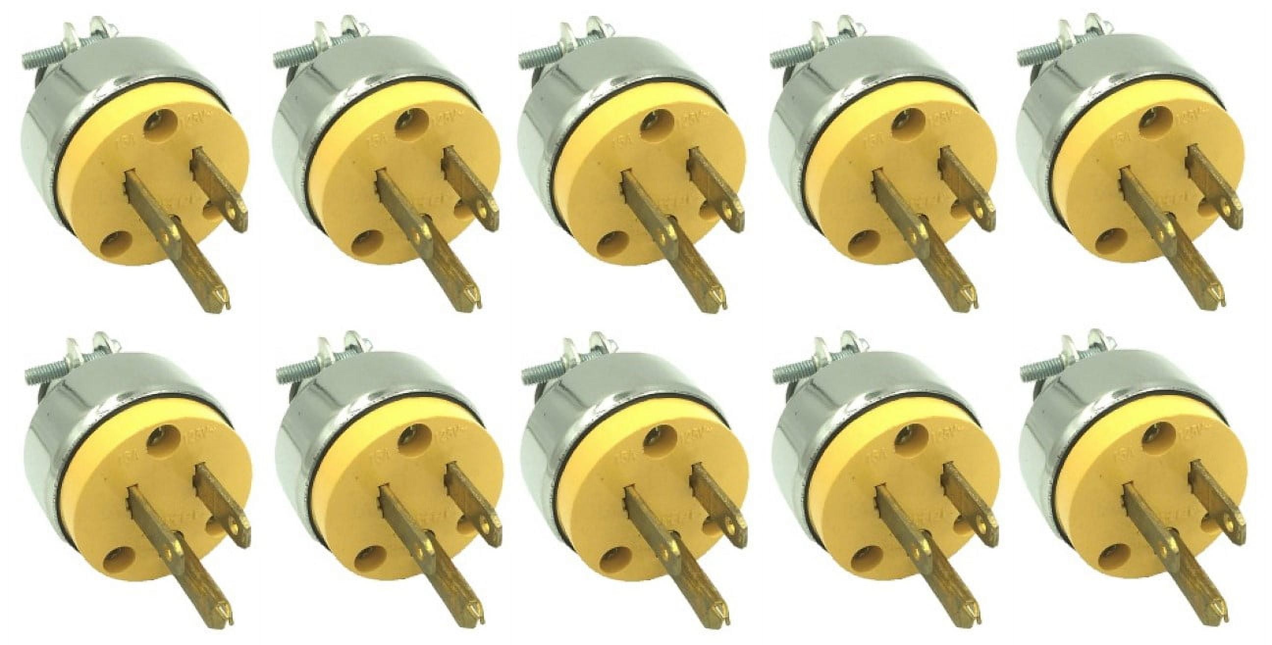 STRUGID 810101 Heavy Duty ARMORED Male Electrical Plug 3Prong 125V 15A