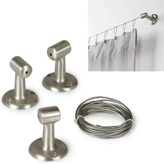 STRUM CABLE ROD for Window 108-Inch Nickel by Umbra