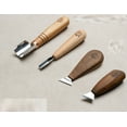 thumbnail image 1 of STRYI Chip carving set for experienced carvers as well as new to the hobby. Short tools from  Master carver Adolf Yurev (AY), 1 of 7