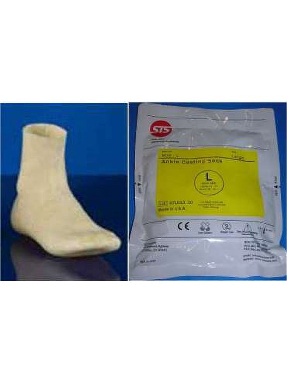 Foot Orthotics Casting Impression Ankle Sock Foot Mold 900-L LARGE - ONE SOCK