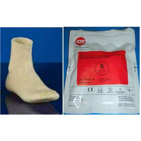 STS Foot Orthotics Casting Impression Ankle Sock Foot Mold 900-S SMALL - ONE SOCK