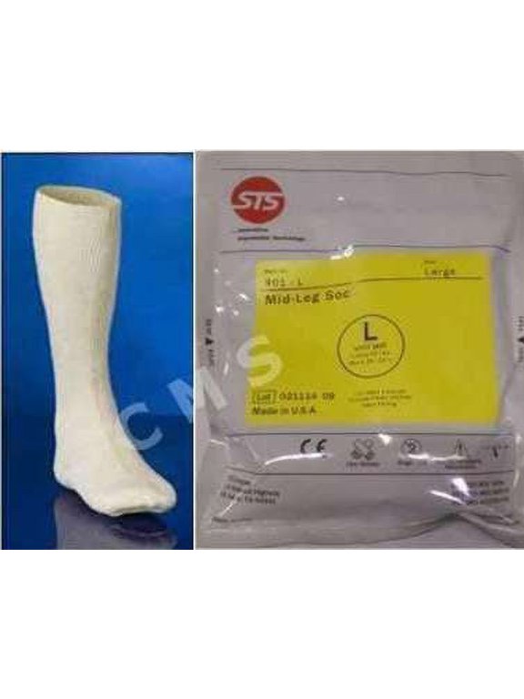 Foot Orthotics Casting Impression Mid-Leg Sock Foot Mold 901-L LARGE - ONE SOCK
