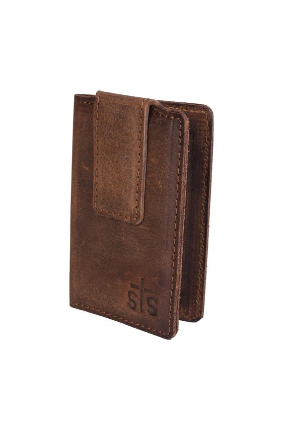 Men's The Foreman Money Clip, Brown Leather, One Size Y101