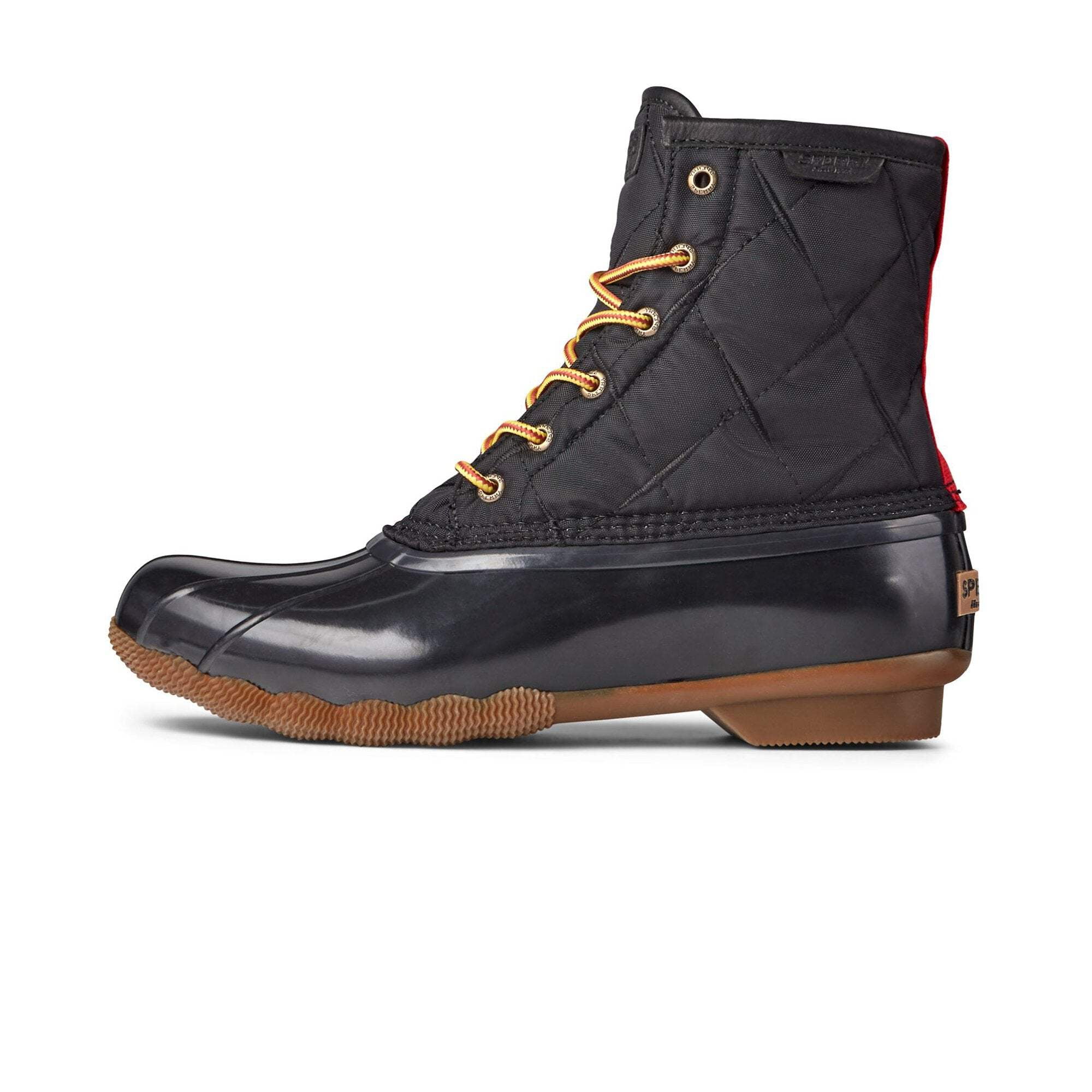 sperry duck boots mens black