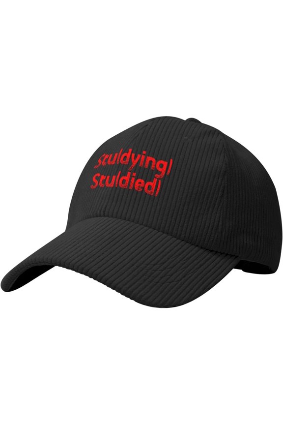 STU(Dying) STU(Died) Corduroy Baseball Cap Vintage Adjustable Women's Men's Trucker Cap for Outdoor Travel