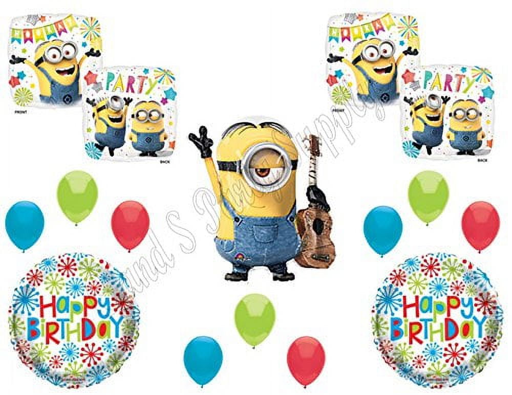 STUART DESPICABLE ME MINIonS Happy Birthday PARTY Balloons Decorations ...