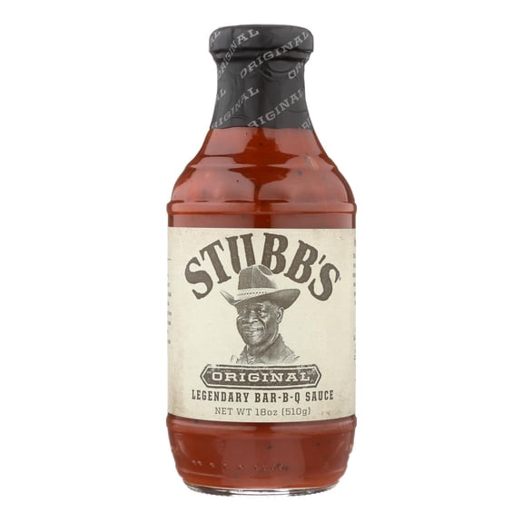 STUBBS - Tangy BBQ Sauce for Grilling and Dipping - 18 OZ Case of 6