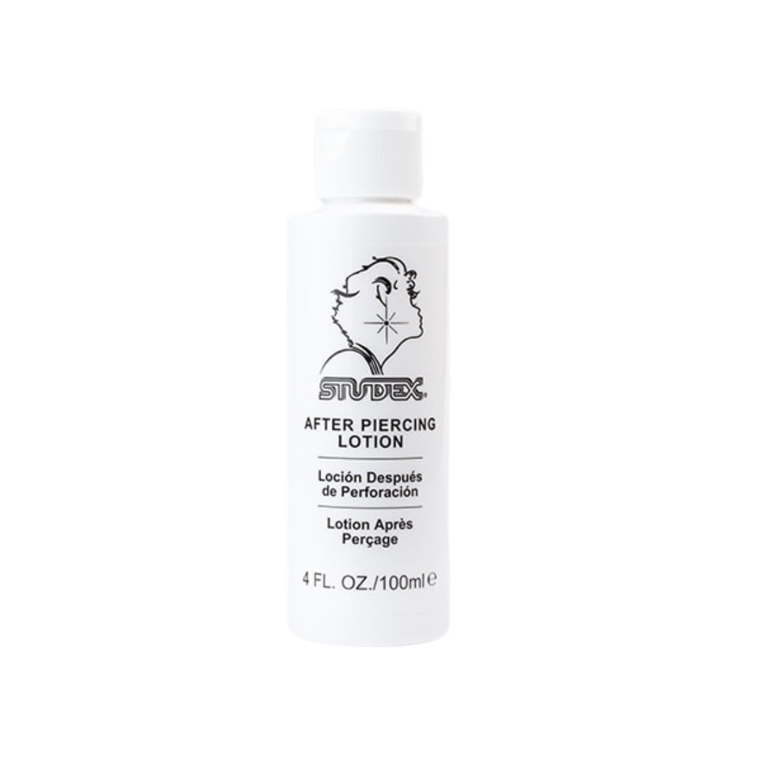 STUDEX Aftercare Piercing Lotion 4 oz (100 ml) Gentle Ear Piercing Cleaning Solution for Fast Healing