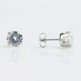 thumbnail image 1 of STUDEX Sensitive Cubic Zirconia Stud Earrings 7mm | Hypoallergenic and Nickel Safe for Sensitive Ears | Surgical Stainless Steel | High Fashion Earrings for Women and Men PR-747W-S, 1 of 7