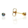 thumbnail image 1 of STUDEX Sensitive Diamond Crystal Shimmer Stud Earrings 3mm | Gold Plated Post-PR-1504-S | Hypoallergenic and Nickel Safe for Sensitive Ears, 1 of 9