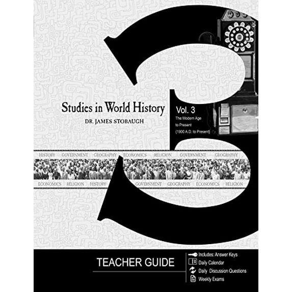 Pre-Owned Studies in World History Vol 3 the Modern Age to Present (1900 A.D. to Present) Study Guide: Teacher (Paperback) 0890517932 9780890517932