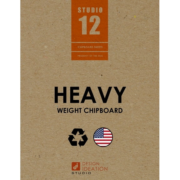 STUDIO 12 Brand Chipboard Sheets. (11" x 17"). HEAVY .050” (3 Sheets)