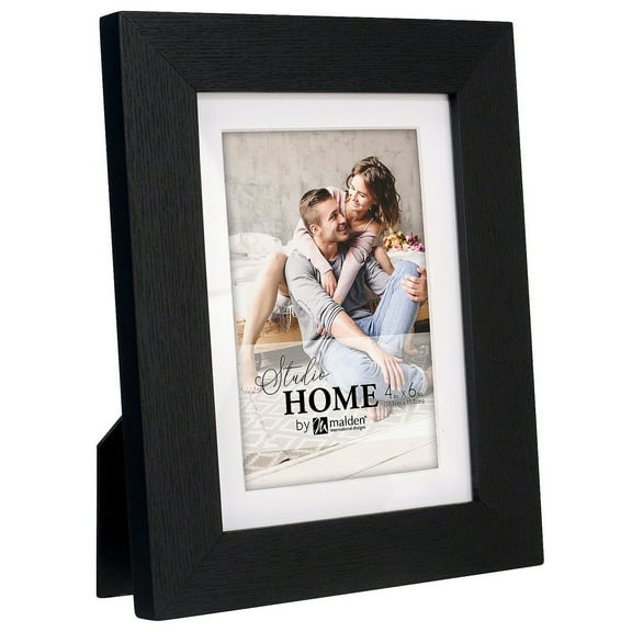 STUDIO BLACK Matted 5x7 4x6 frame by Malden Designs - 4x6