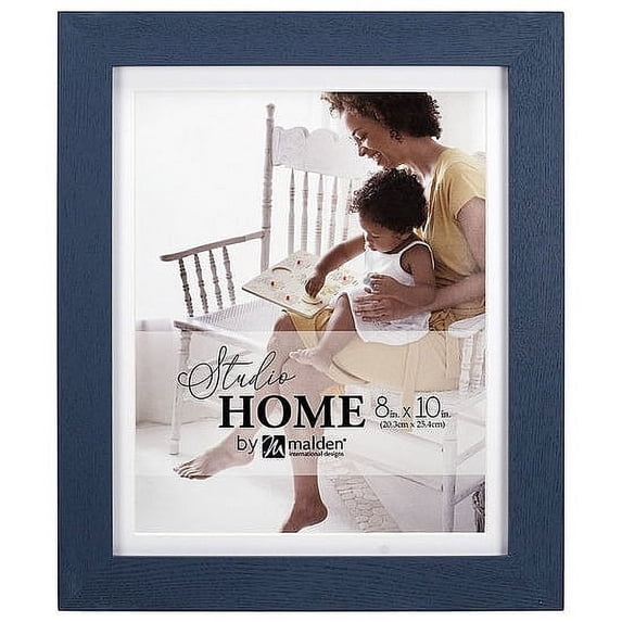STUDIO BLUE Matted 9x11 8x10 frame by Malden Designs - 8x10