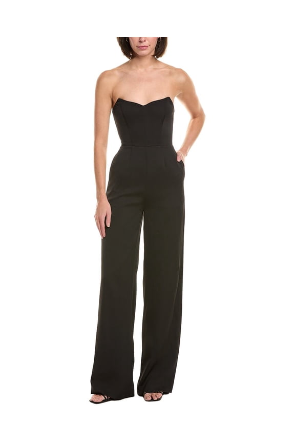womens  Zale Jumpsuit, 4, Black