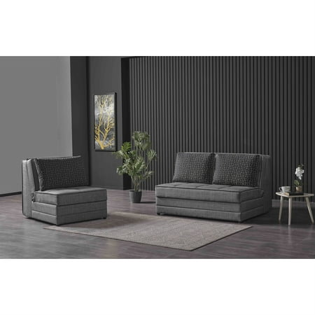 STUDIO LOVESEAT GRAY