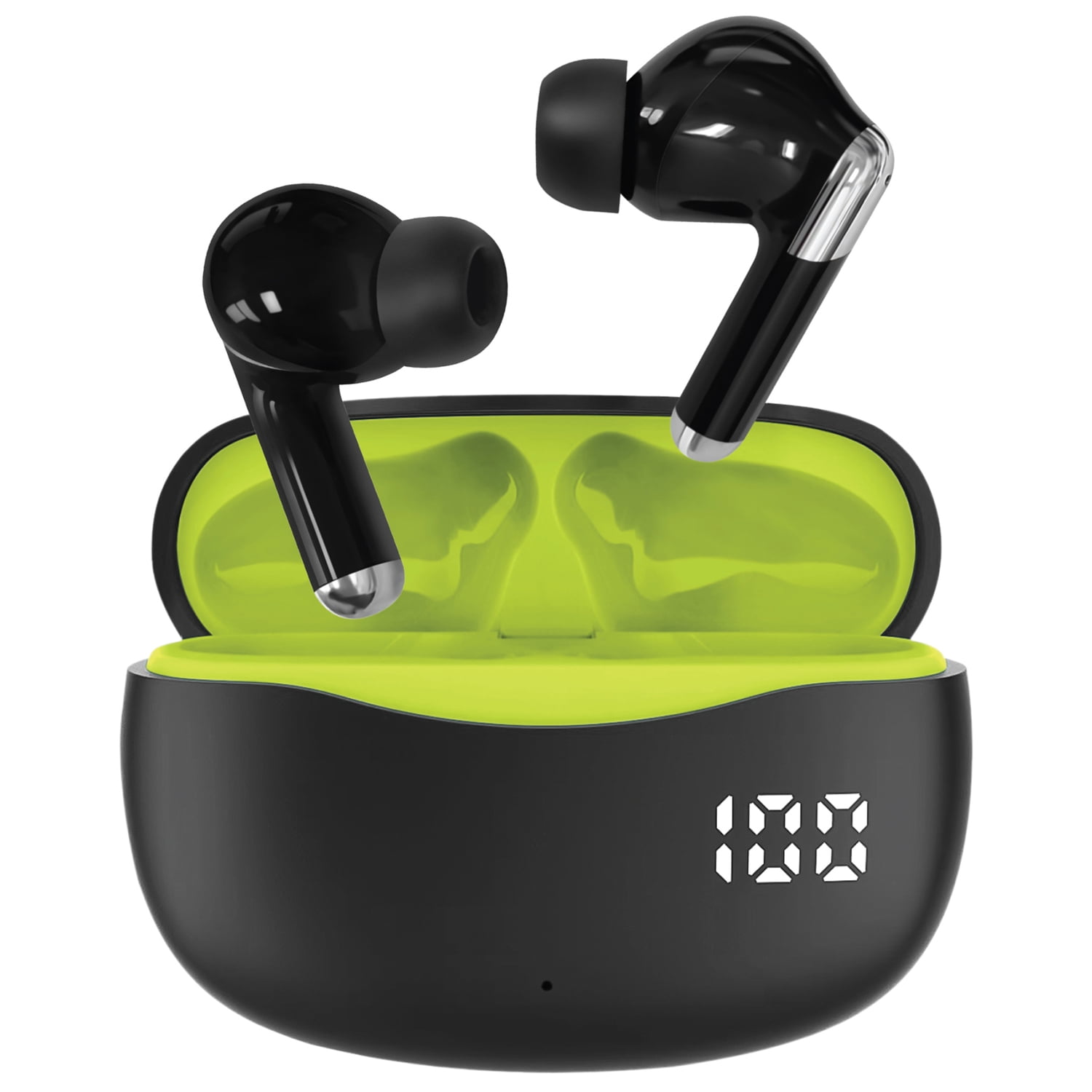 STUDIO PRO by FISHER Active Pro Bluetooth Earphones with Charging Case, Green, STW290A